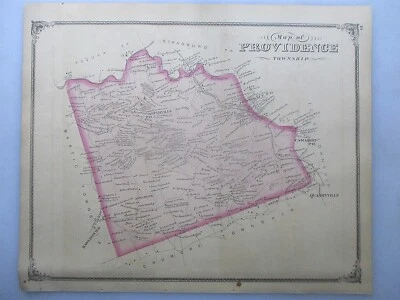ORIGINAL 1875 Lancaster PA Map - Providence Township - Image 1 of 3