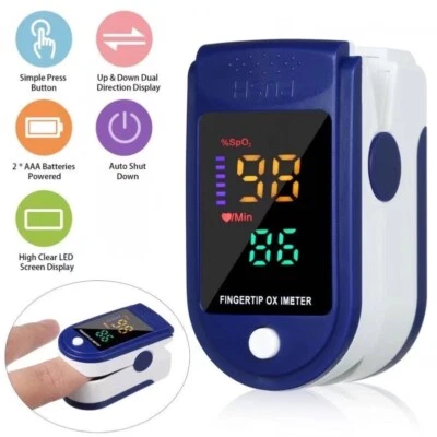 Finger Oximeter Heart Rate Monitor Bloood Oxygen SpO2 Finger Pulse