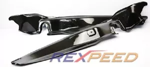 Rexpeed Front Fender Inner Air Outlet Duct Dry Carbon for SUBARU VAB STI WRX - Picture 1 of 3