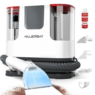 MUJERBAY 12000pa Upholstery Carpet Cleaner, 1.18-inch Deep Cleaning Machine - Image 1 of 4