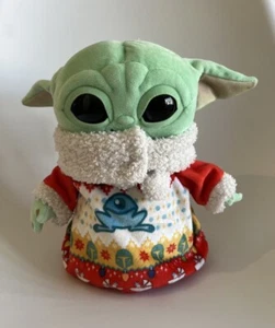 Disney Star Wars Mandalorian Grogu 8" Baby Yoda Christmas Holiday Plush Toy - Picture 1 of 4