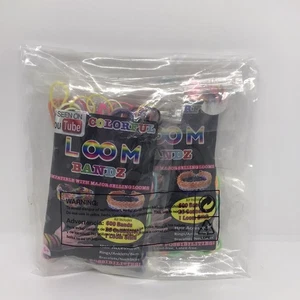 (2) Rubber band refill kits Multi-color 600pc +24 S clips+ 2 Tools loom bracelet - Picture 1 of 2