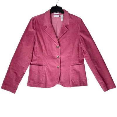 Blazer Y2k Terciopelo Pana Mujer 14 Frambuesa Ciruela Elastizado Carrera Deportes Abrigo Foto 1 de 4