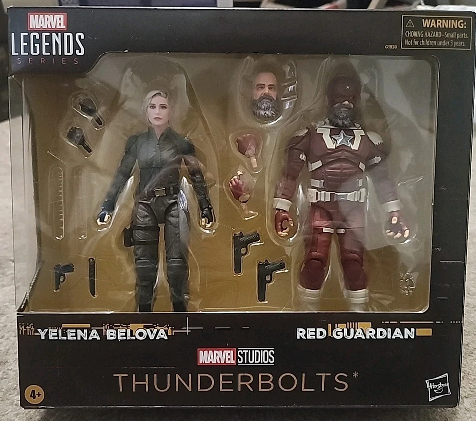 Figura Hasbro Marvel Legends Thunderbolts* Yelena Belova y Red Guardian paquete de 2 Foto 1 de 3