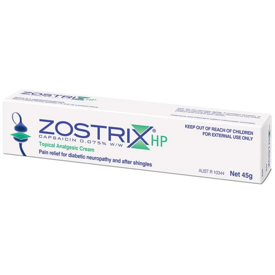 ZOSTRIX HP capsaicin 0.075%w/w cream tube 45g - image 1 of 1