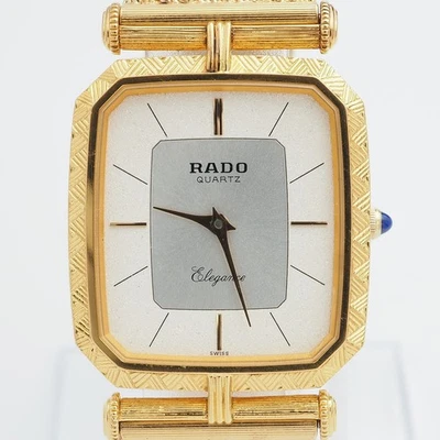 Vintage RADO Elegance 128.9015.2 Gold Wristwatch Quartz [Excellent] 109031 - Image 1 of 4