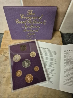 1980 UK Royal Mint Proof Coin Collection 6 Coin Year Set - Image 1 of 4