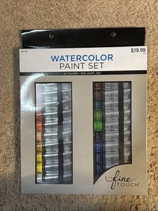 Watercolor Paint Set of 24 12ml Tubes The Fine Touch New - Picture 1 of 6