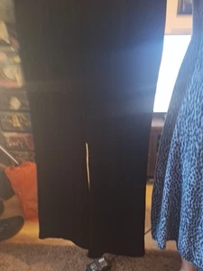 Hobbs Size 16 Trousers Black Velvet Style - Picture 1 of 6