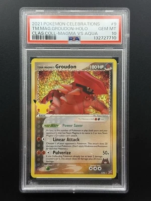 Team Magma's Groudon 9/95 Celebrations: Classic Collection - PSA 10 Gem Mint - Image 1 of 2
