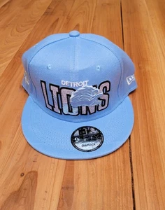 Casquette plate NEW ERA 9FIFTY BASIC SNAPBACK NFL Detroit Lions bleue - Photo 1/6