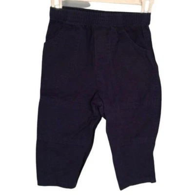 T.K.S. Pantalones básicos talla 18 Mos niños pequeños azul marino cintura elástica Foto 1 de 4