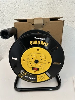 DEWENWILS Electrical Cord Extension Storage Reel with 4 Outlets Integrated Cord - Image 1 of 4
