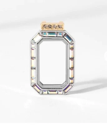 Nuevo en caja Origami Owl DISNEY 100 CRISTAL AB BAGUETTE LIVING MEDALLÓN Bisagras Rectángulo Foto 1 de 4