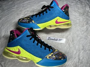 Nike LeBron 19 Low LeBronival Blue Citron Volt What The Colorful sz 11.5 - Picture 1 of 5