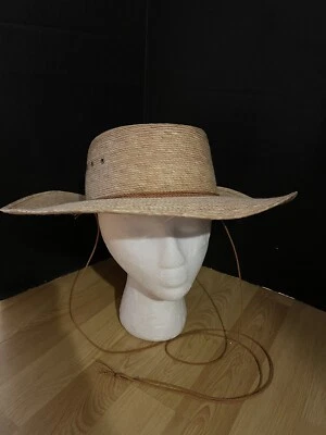 Sombrero de vaquero vintage Dallas Hats beige paja vaquero occidental EE. UU. Foto 1 de 4