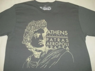 New AMBIGUOUS SKATE Athens fashion series men TEE T SHIRT DK GREY MEDIUM D14 - Image 1 of 2