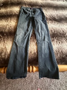 Pantalones de mezclilla NYDJ Bootcut talla 8 lavado oscuro para mujer niña 4 bolsillos - Imagen 1 de 2