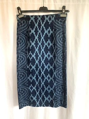 Falda MIDI de mezclilla elástica Plenty Tracy Reese - Talla 2 extra pequeña Foto 1 de 4