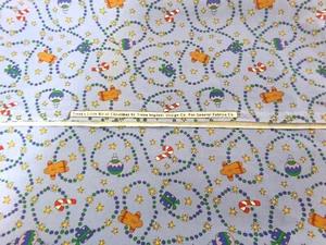 Trena's Little Bit of Christmas Fabric Gingerbread & Candy Cane. BTY. O24-1045 - Picture 1 of 6