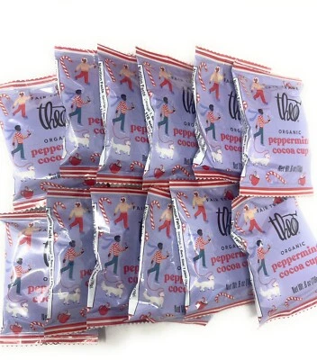 Theo Chocolate Orgánico Menta Cacao Taza Paquete De 12 Comercio Justo Chocolate Menta Foto 1 de 3