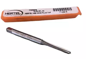 Neu Hertel #10-32 UNF, 2 Flöte, HSS, Split-Point Handstecker Gewindebohrer - Bild 1 von 6