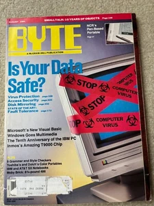 August 1991 Byte Magazine 10th Anniv of IBM PC - Bild 1 von 1