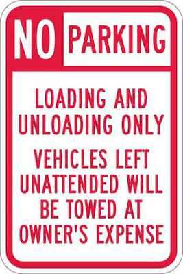 Lyle T1-1101-Eg_12X18 Loading Zone No Parking Sign,18  X 12, T1-1101-Eg_12X18 • 17.67$