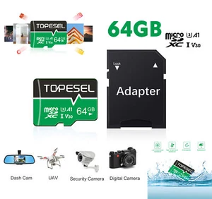 Micro SD Card 64GB Class 10 SDXC SDHC Memory Card TF Card For Phone Camera - Picture 1 of 15