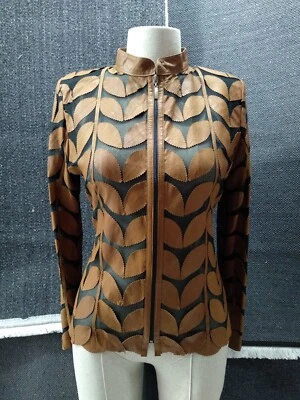 Chaqueta de cuero para mujer Chaqueta de cuero para mujer Chaqueta de cuero para mujer Todos los colores Tallas Foto 1 de 4