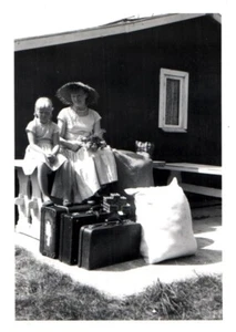 Mom Daughter Life in Denmark 1900 - 1950s Rare Vintage Photo Small Size 9x6cm - Picture 1 of 1