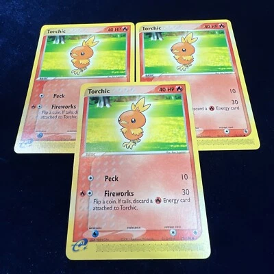 Torchic 73/109 Ex Ruby & Sapphire Pokemon Card E Series Common Non-Holo 3 - Image 1 of 4