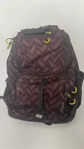 Embark Backpack Brown Pockets Zips Left Pocket Has A Hole - Picture 1 of 3
