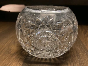 Antike ABP Klarglas Rosenschale spitz Sternenmuster - Bild 1 von 7