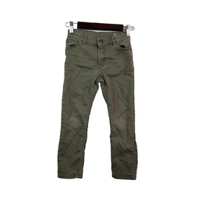 H&M Boys Size 4-5Y Green Regular Fit Casual Long Jean Pants - Picture 1 of 5