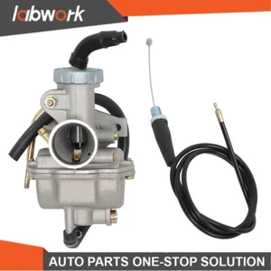Labwork Carburetor & Throttle Cable For Honda XL70 SL70 XL75 XR80 XR80R CRF80F - Picture 1 of 12