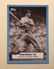 2020 Topps Stan Musial 11/22 Sky Blue 100th Birthday #2 SM-2  Cardinals