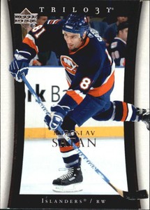 2005-06 Upper Deck Trilogy Islanders Hockey Card #58 Miroslav Satan