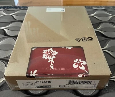 IKEA UPPLAND Cover Ottoman Red White Slipcovers NEW Lot of  2 - Image 1 of 2