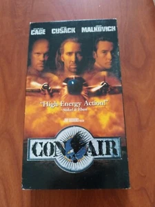 Used VHS VCR Movie Con Air. Nicolas Cage, John Cusack John Malkovich - Picture 1 of 2