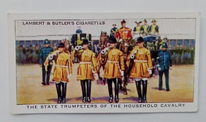 Lambert & Butler Interesting Customs Card No 22 Trumpeters Of Household Cavalry - Picture 1 of 4