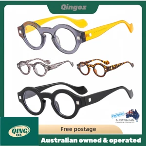 Mens Women Anti Blue Light Blocking Computer Gaming Anti Eyestrain Round Glasses - Picture 1 of 17
