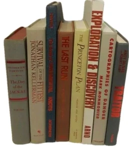 8 Decoration HC Books with Red Lettering Interior Design Decor Lot Staging Prop  - Picture 1 of 8
