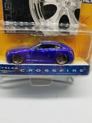 Jada Dubcity Chrysler Crossfire 2004 Blue Silver Stripes  - Image 1 of 4
