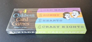 4 CHILDREN'S CARD GAMES. 2002 BINARY ARTS. EASY FUN FOR TRIPS. AGES 4 AND UP - Picture 1 of 6