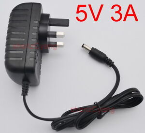 New 5V 3A 3000mA Switching Power Supply adapter AC 100V-240V DC 5.5mm UK plug