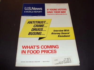 US News World Report Sep 11 1972 Interview with Attorney General Kleind ID:43430 - Image 1 of 3
