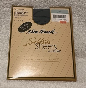 Pantimedias altas de hoja perenne con control de lycra transparentes al tacto bonito - Imagen 1 de 2