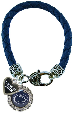 Custom Penn State Nittany Lions Leather Bracelet Class of 2017-2025 Graduation Cover