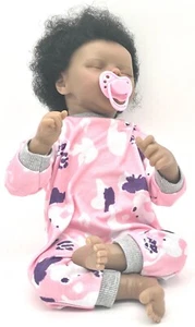 Muñecas bebé renacidas realistas HOOMAI con cuerpo suave niña realista afroamericana - Imagen 1 de 8